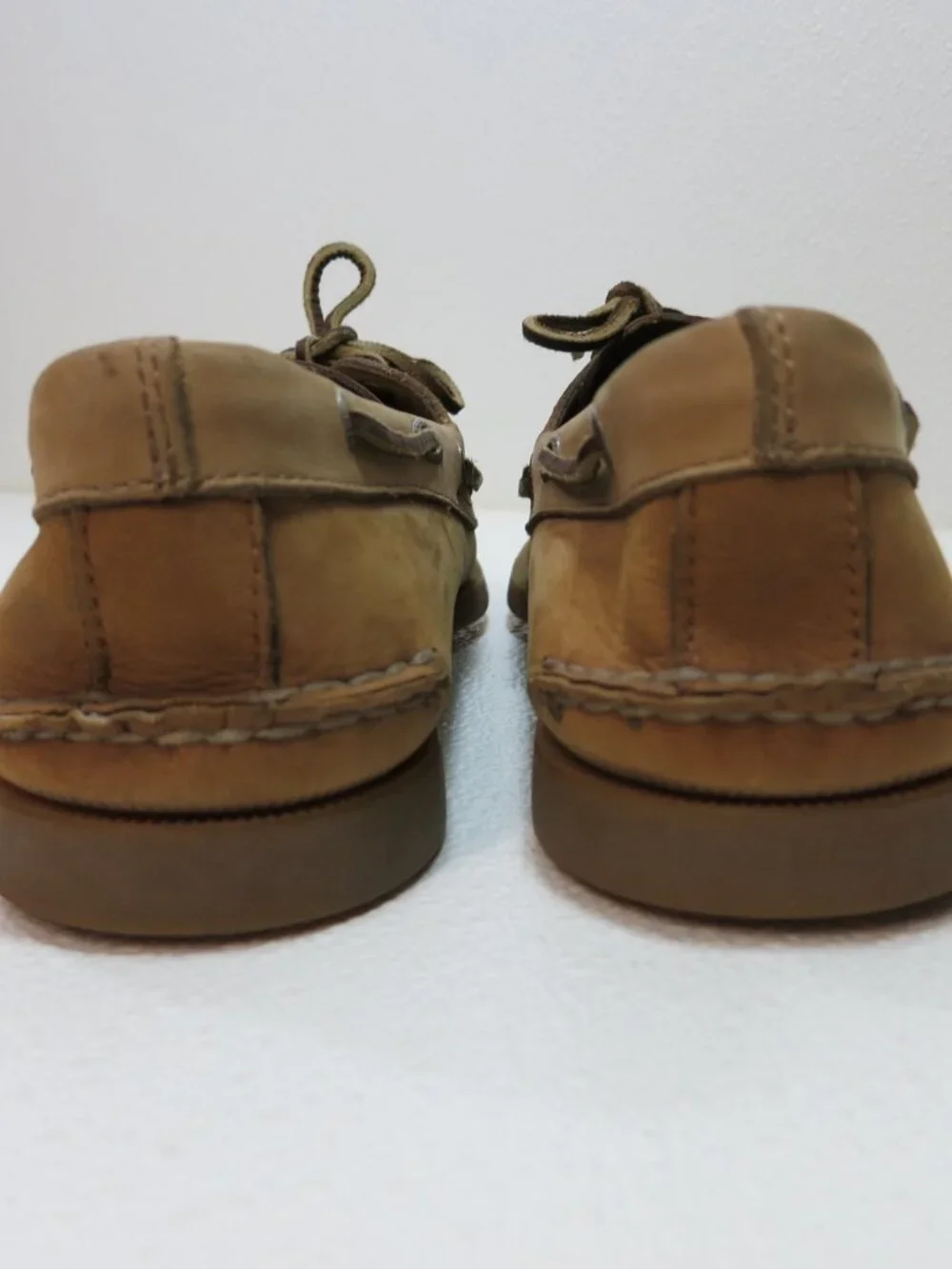 Sperry Top-Sider Natural Nubuck Leather Comfort Deck Boat Shoes Footwear 11 M